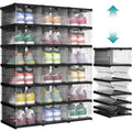 6-Tier Foldable Shoe Boxes, 18 Pack