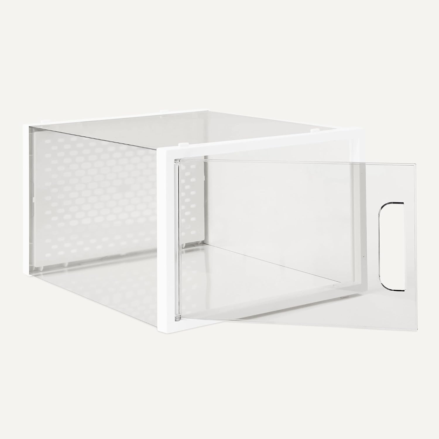 Clear Stackable Foldable Shoe Boxes,12-Pack
