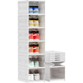 6-Tier Foldable Stackable Shoe Storage Boxes