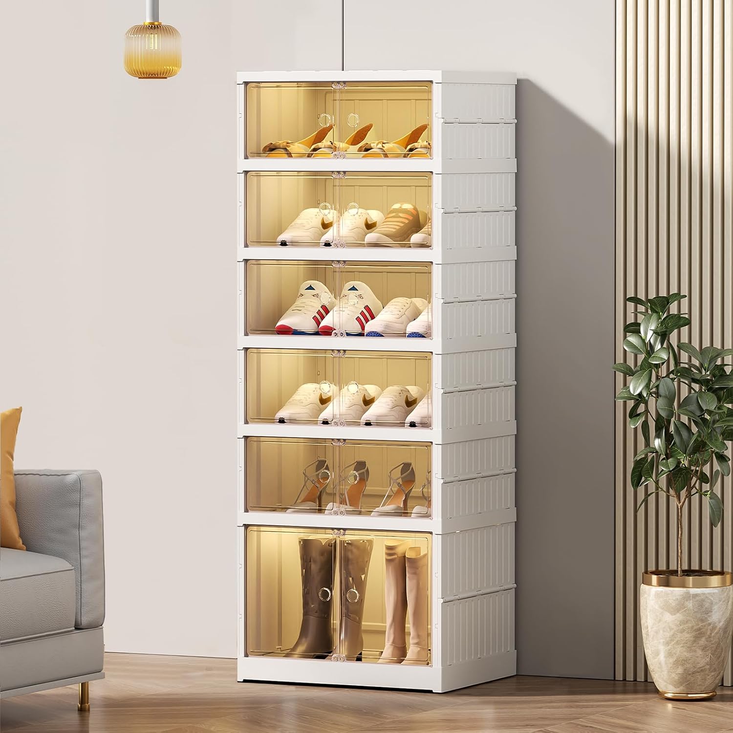 6-Tier Foldable Shoe Rack