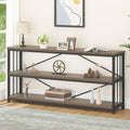 63" Rustic Oak Console Table