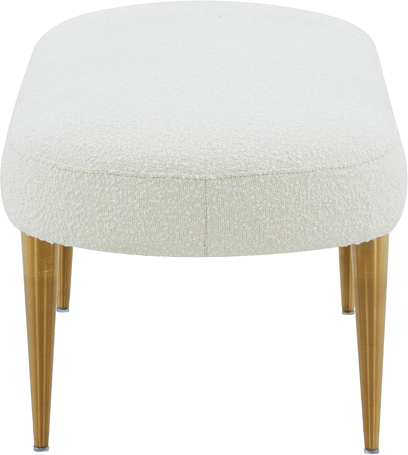 Corinna Oval Ivory Boucle Gold Bench