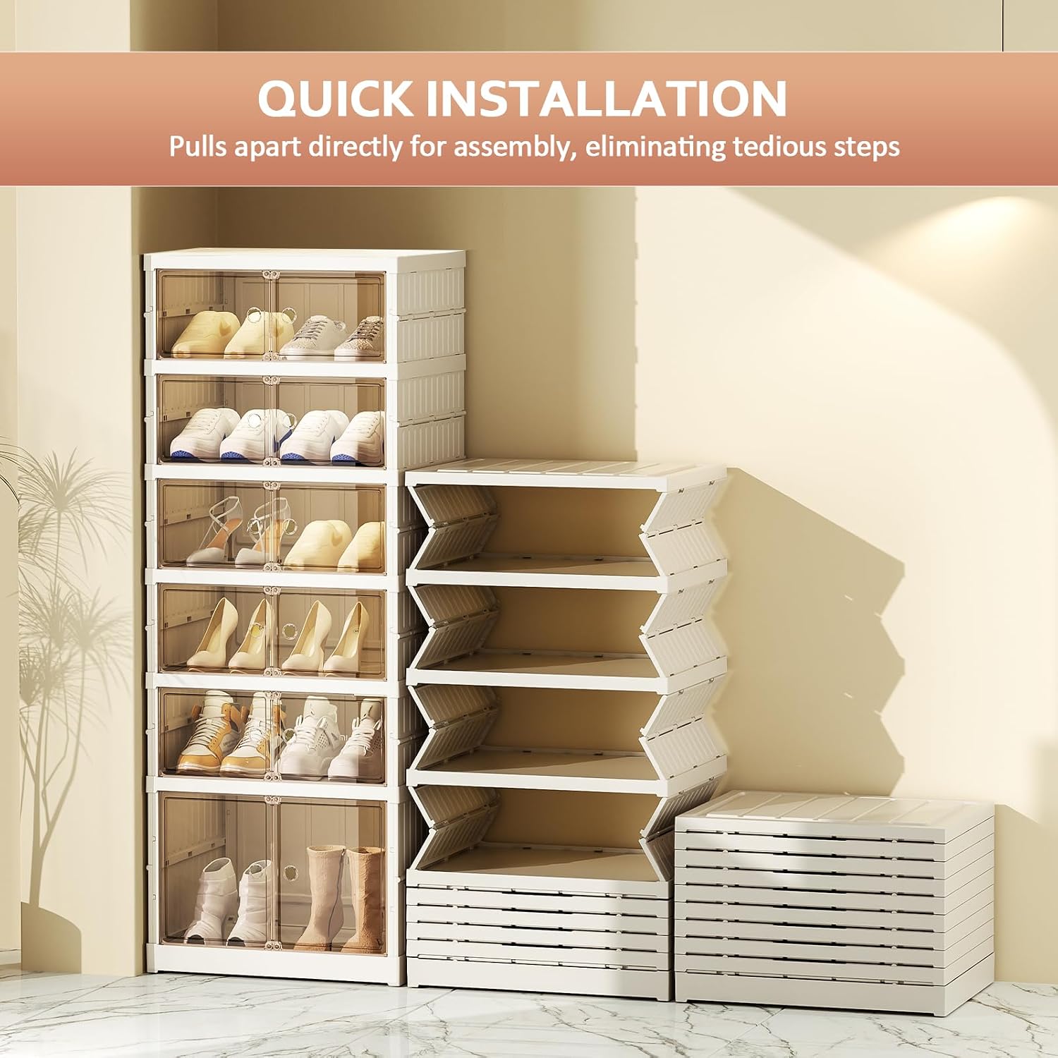6-Tier Foldable Shoe Rack