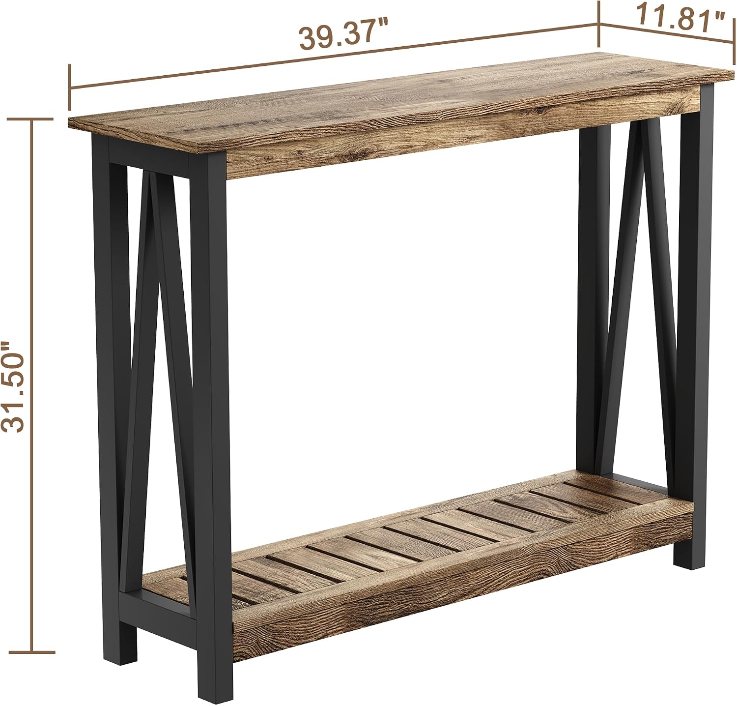 40" Farmhouse Console Table