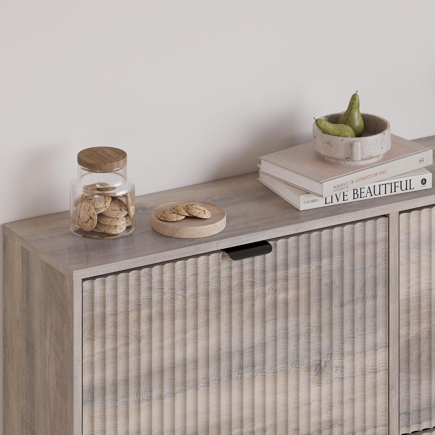 Shoe Cabinet with 4 Flip Drawers