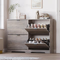 Shoe Cabinet with 4 Flip Drawers